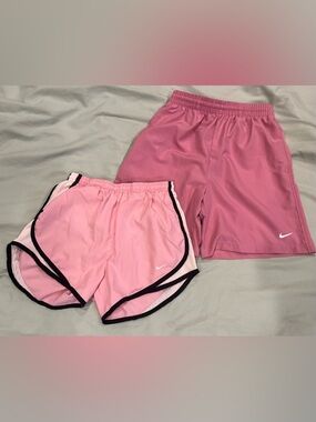 Nike Pink Athletic Shorts Lot 2 XS & Youth L Same Fit Activewear